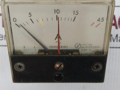Acf-6 Toyokeiki 0 To 15/45 A Analog Panel Ammeter