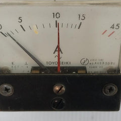 Acf-6 Toyokeiki 0 To 15/45 A Analog Panel Ammeter