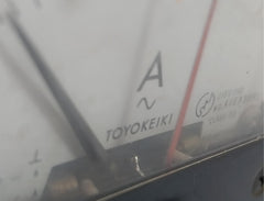 Acf-6 Toyokeiki 0 To 15/45 A Analog Panel Ammeter