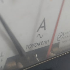 Acf-6 Toyokeiki 0 To 15/45 A Analog Panel Ammeter