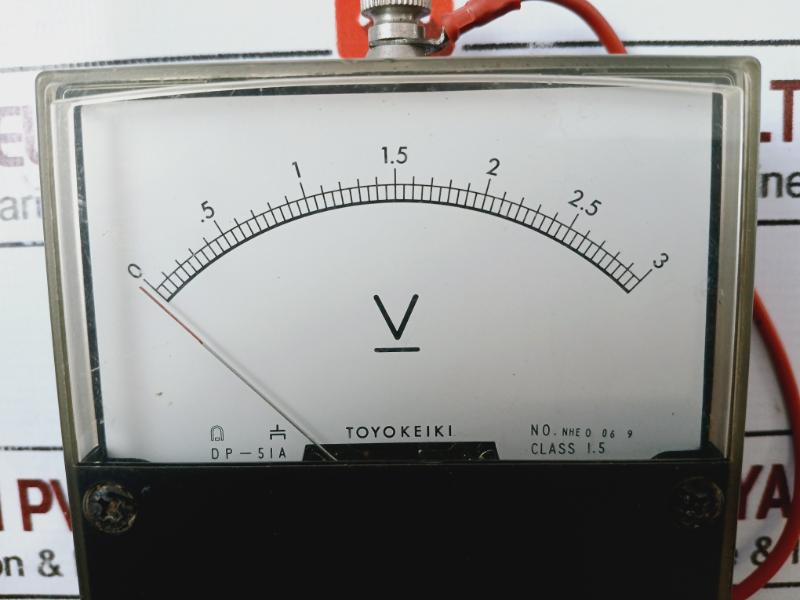 Toyokeiki Dp-51A Voltmeter 0-3 V Class 1.5