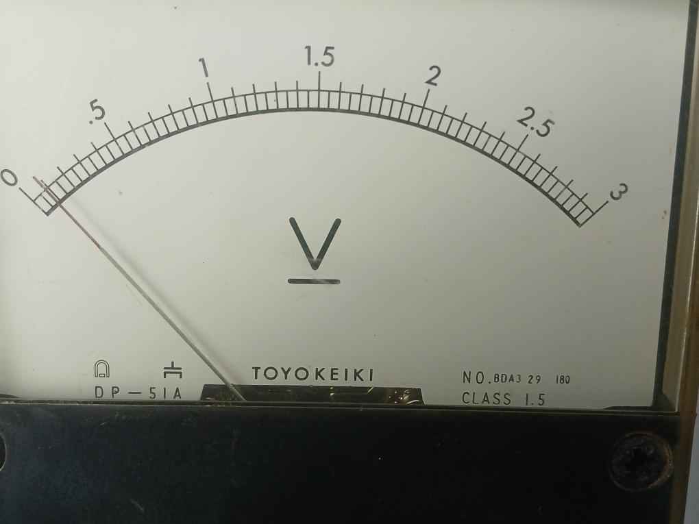 Toyokeiki Dp-51A Voltmeter 0 To 3V