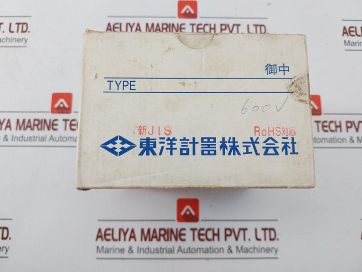Toyokeiki Volt Meter Jq0508139 0-600V