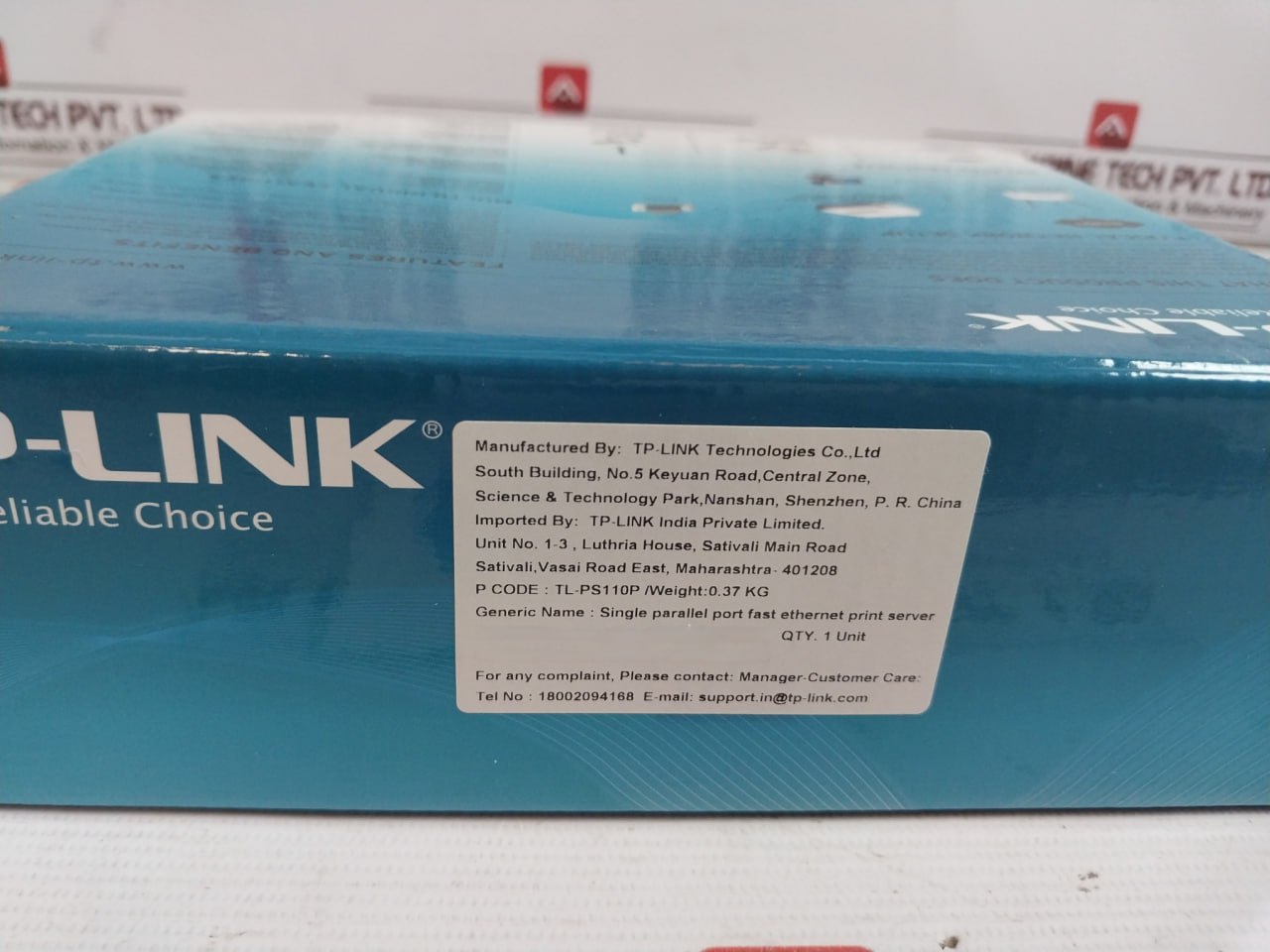 Tp-link Tl-ps110P Single Parallel Port Fast Ethernet Print Server Ver 1.6 1507C