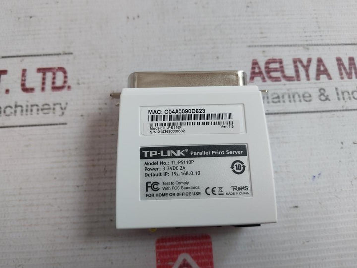 Tp-link Tl-ps110P Single Parallel Port Fast Ethernet Print Server Ver 1.5