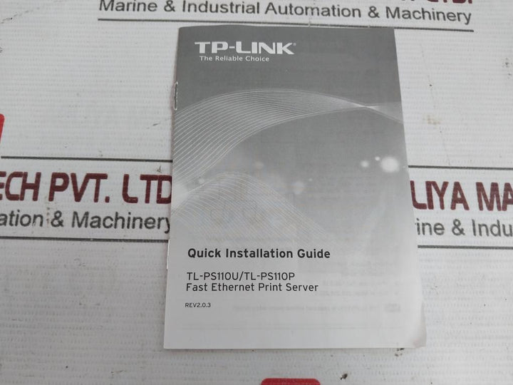 Tp-link Tl-ps110P Single Parallel Port Fast Ethernet Print Server Ver 1.5