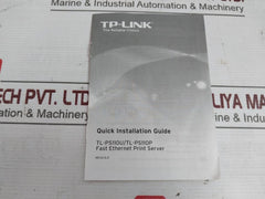 Tp-link Tl-ps110P Single Parallel Port Fast Ethernet Print Server Ver 1.5