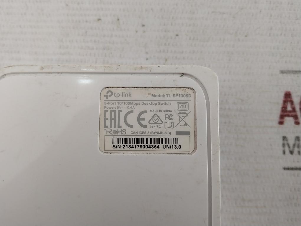Tp-link Tl-sf1005D 5-port Bureau Interrupteur 5V 0.6A 10/100Mbps