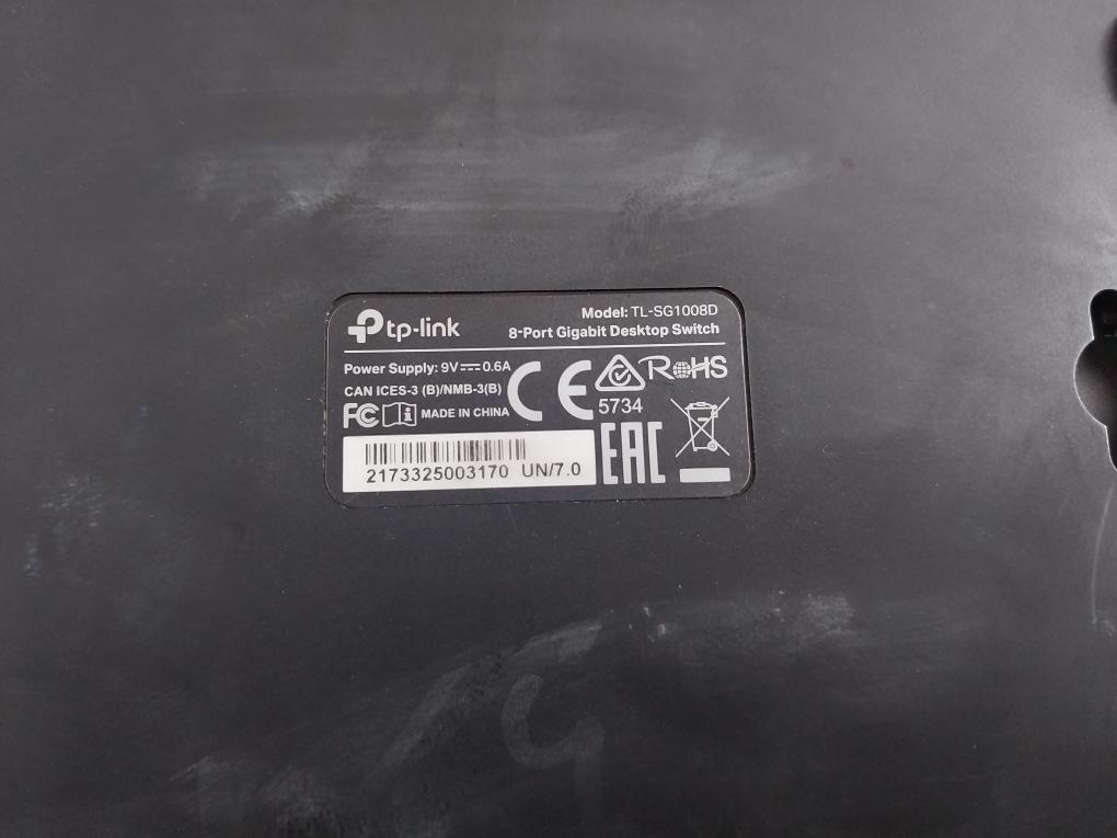 Tp-link Tl-sg1008D 8-port Gigabit Desktop Switch 9V-0.6A