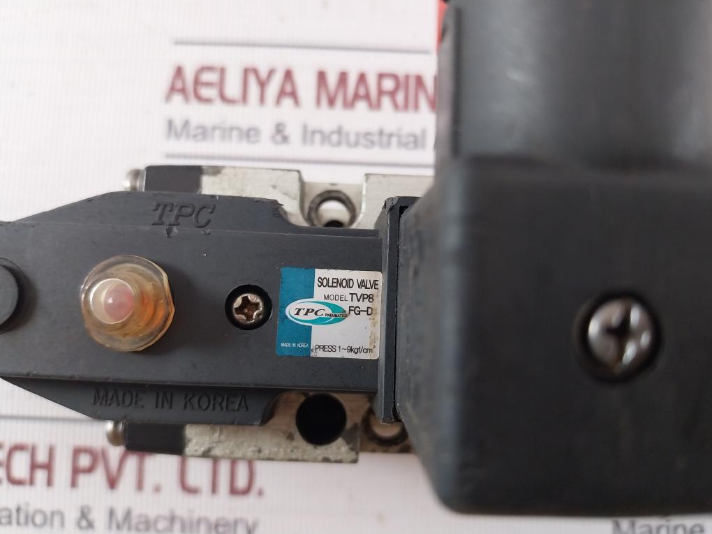 Tpc Tvp8 Fg-d Solenoid Valve 1-9Kgf/Cm2 Dc21-26V
