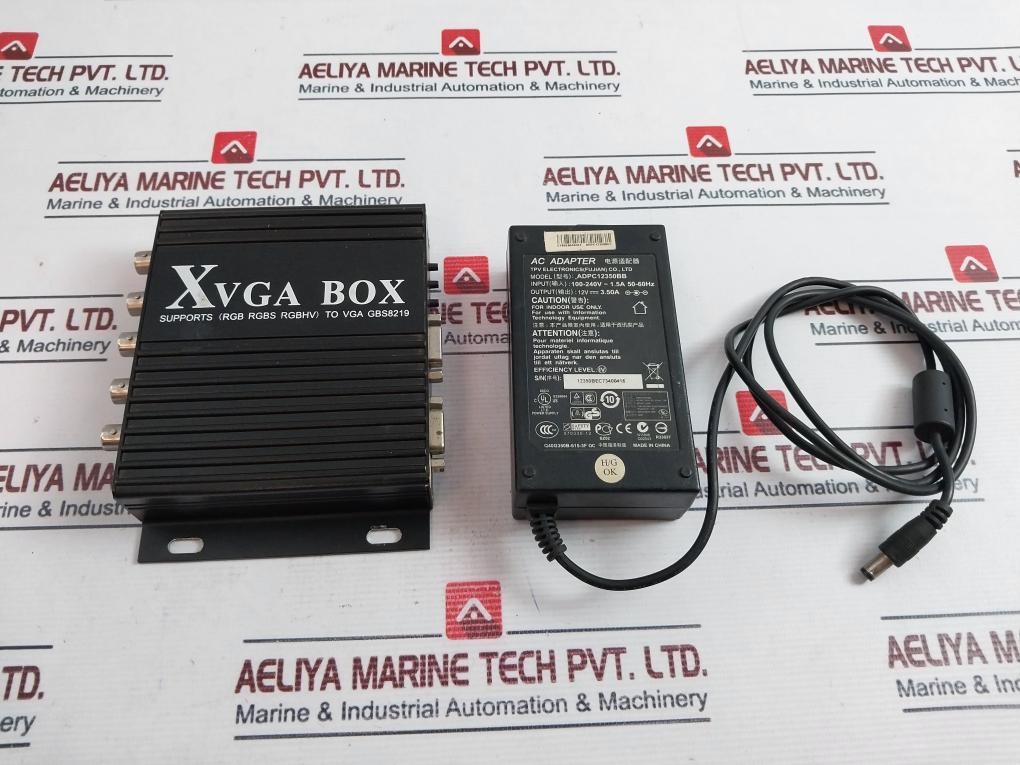Tpv Electronics Xvga Box Gbs8219 W/ Ac Adpc12350Bb Adapter Set 50/60Hz
