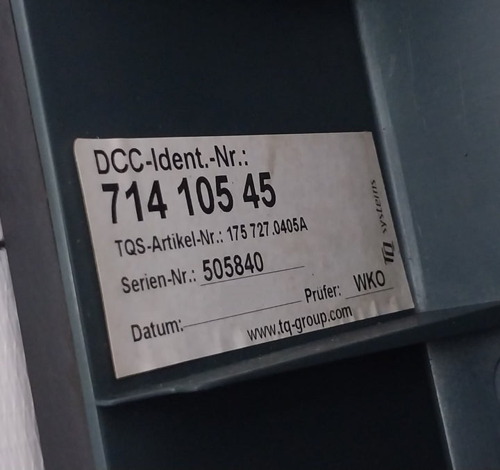 Tq Systems 175 727.0405A Controller Box Gv2-le22 25A Rev: 301 V3.42