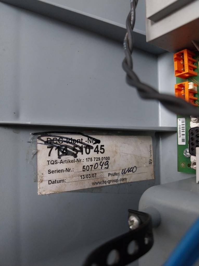 Tq Systems 175 729.0100 Controller Box Gs 26089484 Rev: 301