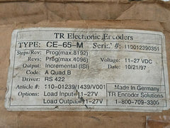 Tr Electronic Absolute Rotary Encoder Ce-65-m 11-27V Dc