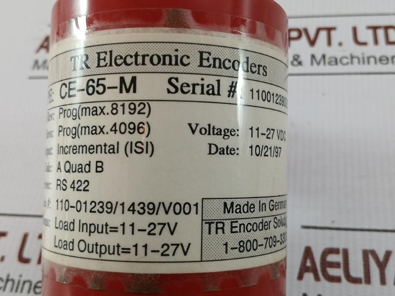 Tr Electronic Absolute Rotary Encoder Ce-65-m 11-27V Dc