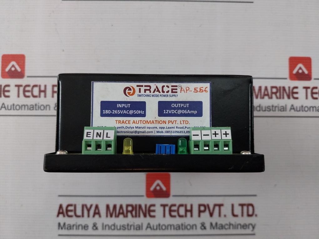 Trace Ap-556 Switching Mode Power Supply 12Vdc At 06 Amp