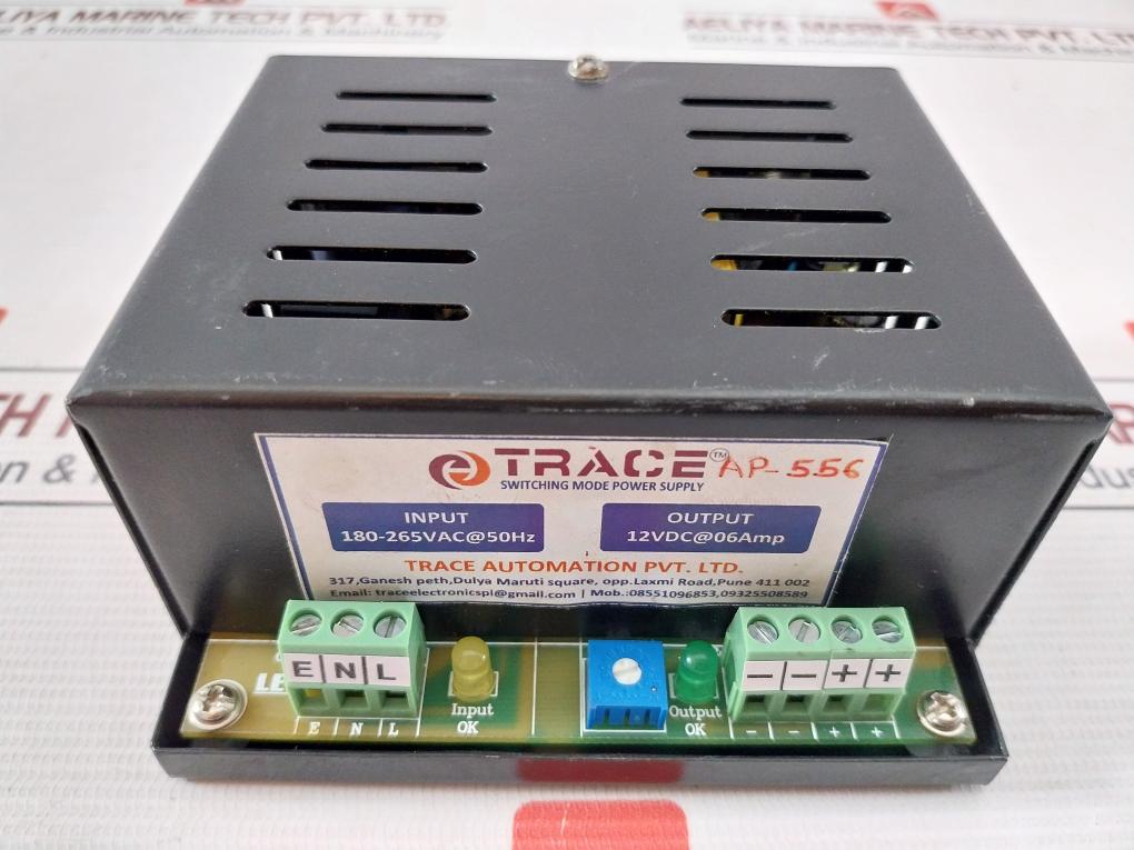 Trace Ap-556 Switching Mode Power Supply 12Vdc At 06 Amp
