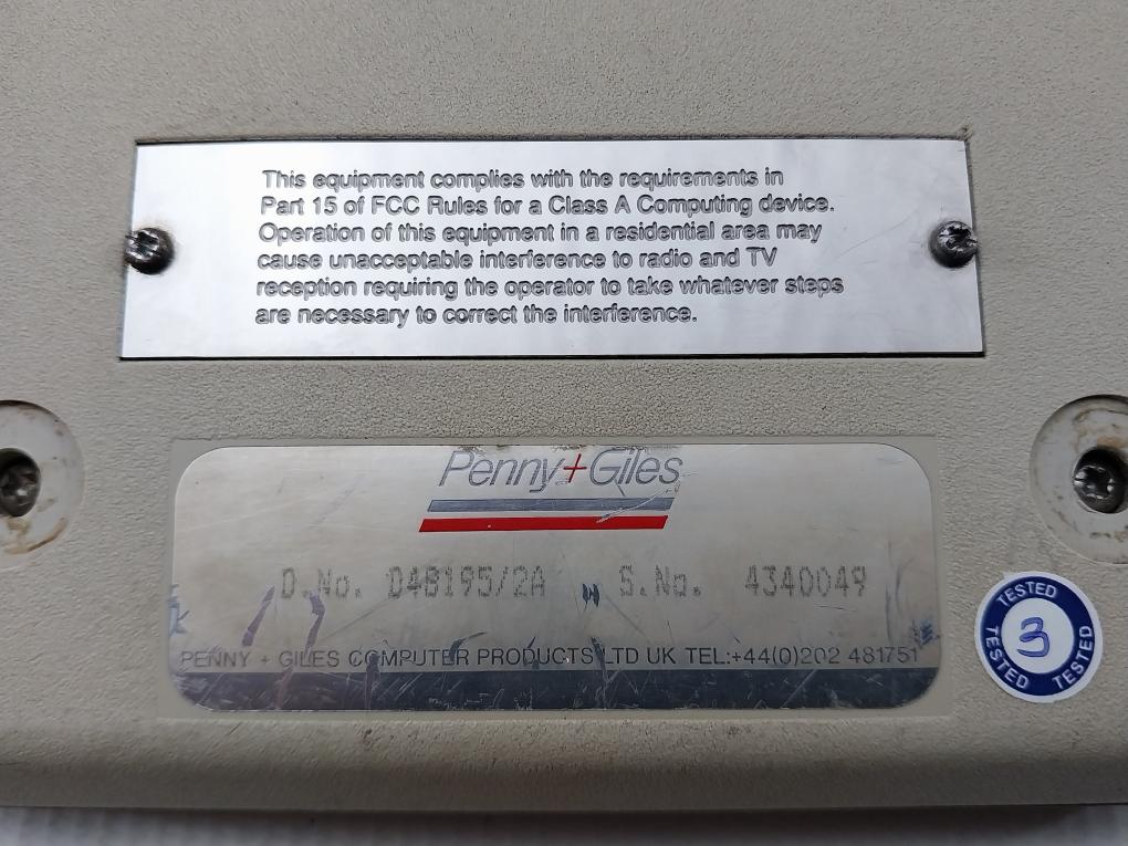 Trackball Mouse 1-meter Penny+Giles D4B195/2A