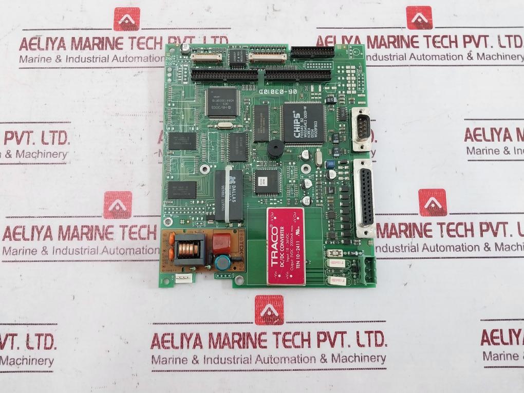 Traco 06-03010D Printed Circuit Board Ten 10-2411 18-36Vdc 5Vdc 2000Ma Max