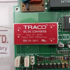 Traco 06-03010D Printed Circuit Board Ten 10-2411 18-36Vdc 5Vdc 2000Ma Max