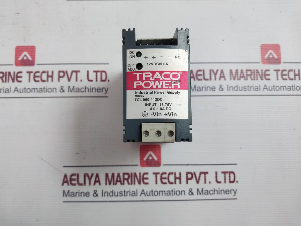 Traco Power Tcl 060-112Dc Industrial Power Supply 12Vdc/5.0A 18-75V