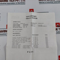 Traco Power Tis 300-124 Industrial Power Supply 24Vdc/12A 115/230Vac Input