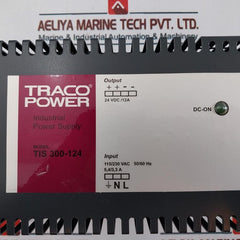 Traco Power Tis 300-124 Industrial Power Supply 24Vdc/12A 115/230Vac Input