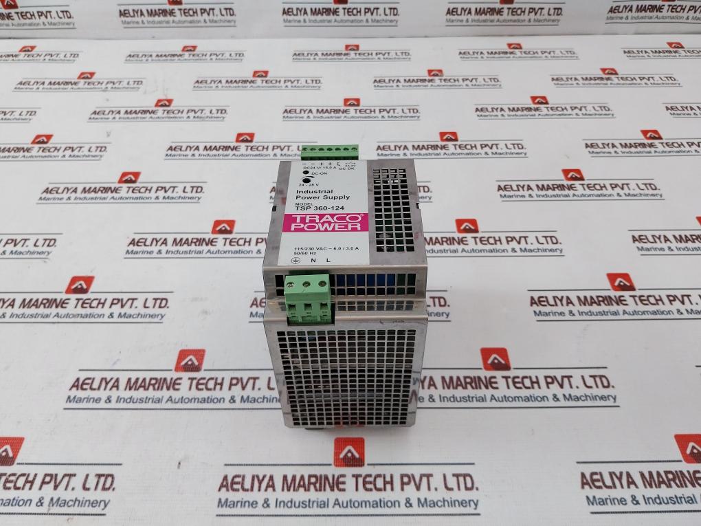 Traco Power Tsp 360-124 Industrial Power Supply 115/230Vac - 6,0/3,0A 50/60Hz