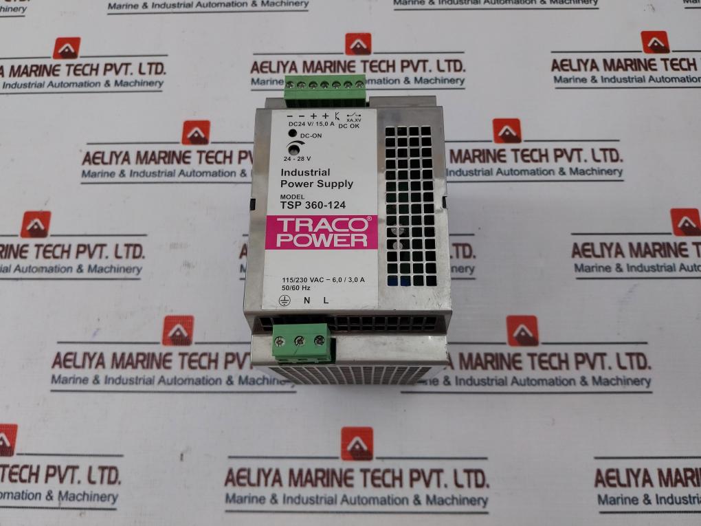 Traco Power Tsp 360-124 Industrial Power Supply 115/230Vac - 6,0/3,0A 50/60Hz