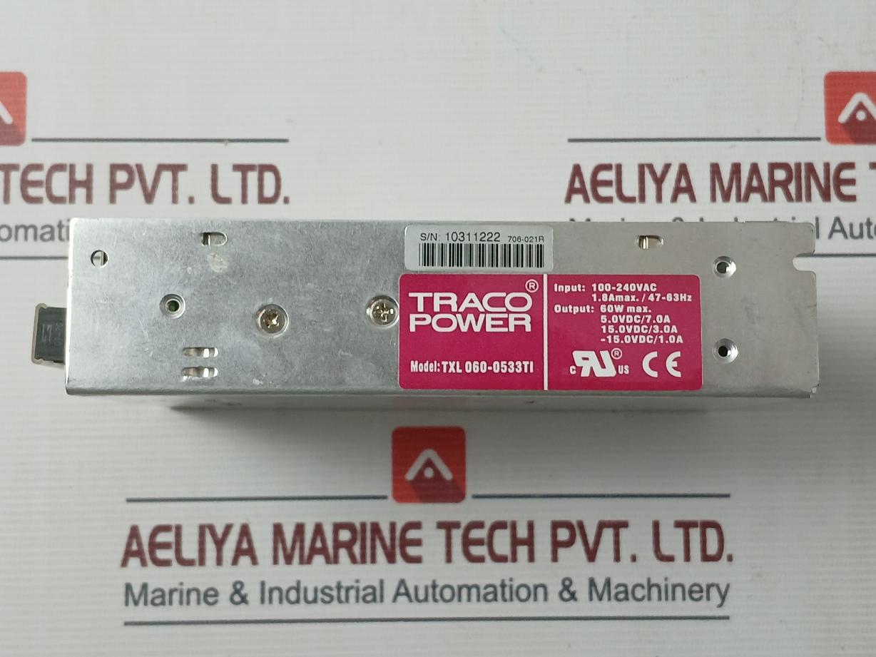 Traco Power Txl 060-0533Ti Power Supply Module 1.8A Max./47-63Hz