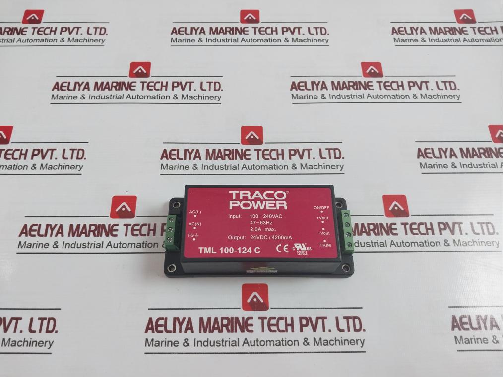 Traco Tml 100-124 C Power Supply Module Level 3 24Vdc 4200Ma