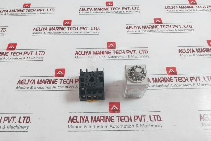 Tracon Rt11 Industrial Power Relay With Socket Base 10A-250Vac 240Vac