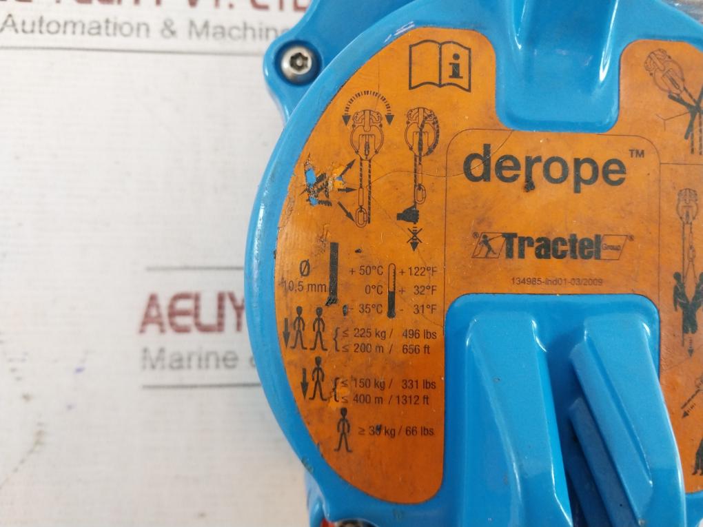 Tractel Derope Std Descent Device En 341A 24M 23Kn/5175Lbs -35 C To +50 C
