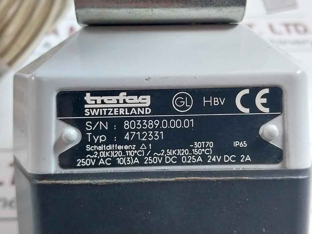 Trafag 471.2331 Temperature Thermostat 250V Ac 10(3)A