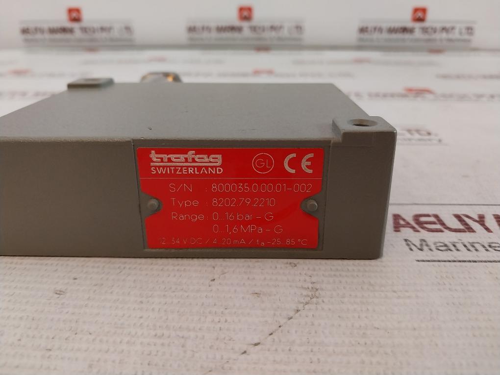 Trafag 8202.79.2210 Pressure Transmitter 0...16 Bar-g 12...34V Dc