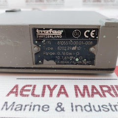 Trafag 8202.79.2210 Pressure Transmitter 12–34 Vdc 4–20 Ma