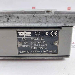 Trafag 8202.84.2210 Differential Pressure Transmitter 12-34Vdc 4-20Ma B64301B
