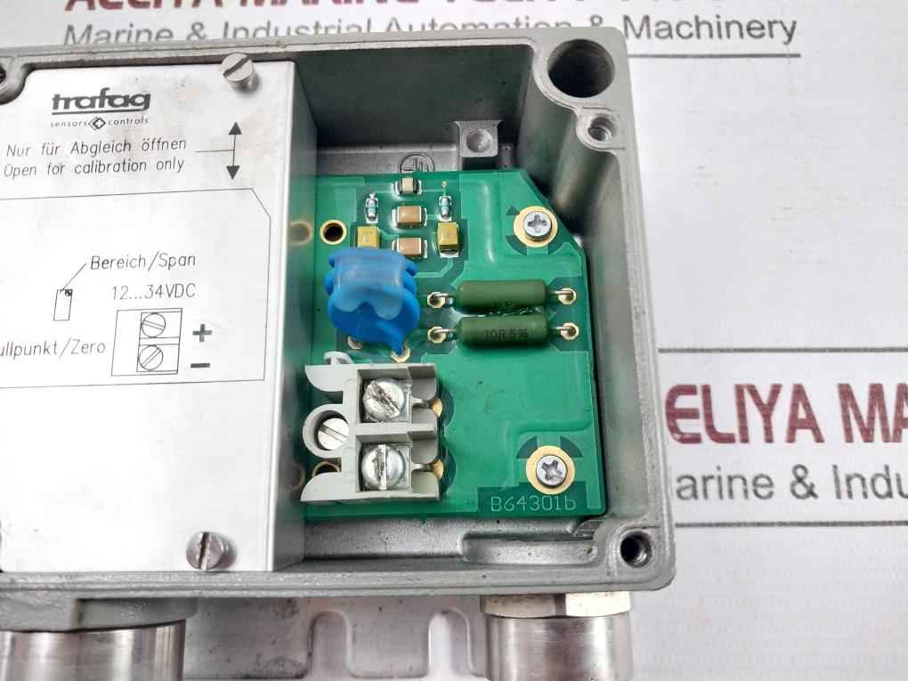 Trafag 8202.84.2210 Differential Pressure Transmitter 12-34Vdc 4-20Ma B64301B