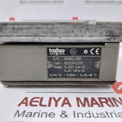Trafag 8202.84.2210 Pressure Transmitter 0-400Bar-g 0-40Mpa-g 12-32V Dc / 4-20Ma