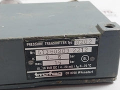 Trafag 8202 Pressure Transmitter 36V/15 Bar