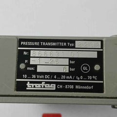 Trafag 8202 Pressure Transmitter 6Bar 0-70°C Ip65 12-34Vdc