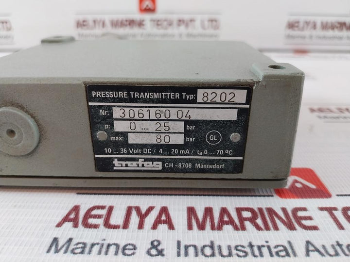 Trafag 8202 Pressure Transmitter 80 Bar 4–20 Ma 36V