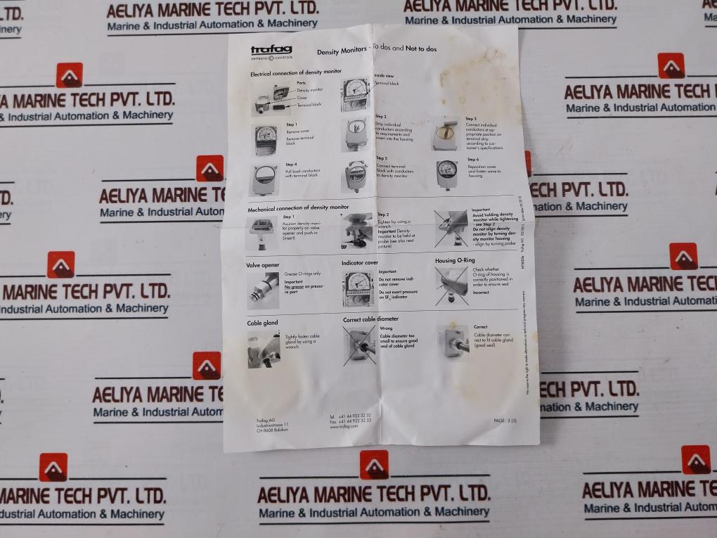 Trafag 8736.20.2300.Lj Gas Density Monitor