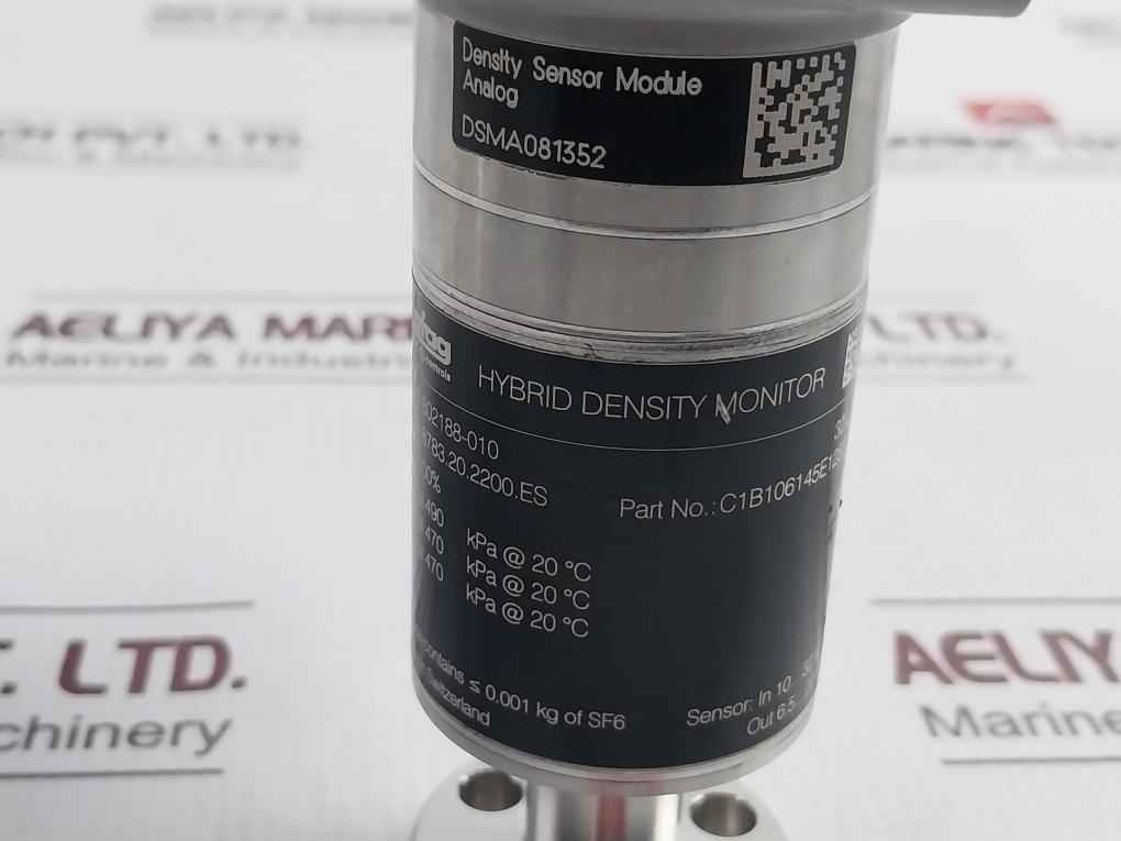 Trafag 8783.20.2200.Es Hybrid Density Sensor Monitor Sf6.100% 10-32Vdc