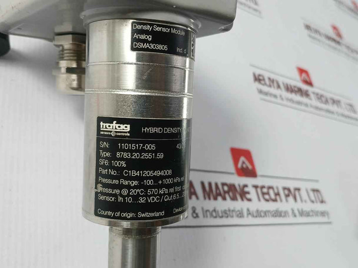 Trafag 8783.20.2551.59 Hybrid Density Sensor Monitor Unit Sf6 Kpa 6.5-20 Ma