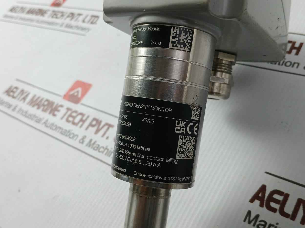 Trafag 8783.20.2551.59 Hybrid Density Sensor Monitor Unit Sf6 Kpa 6.5-20 Ma
