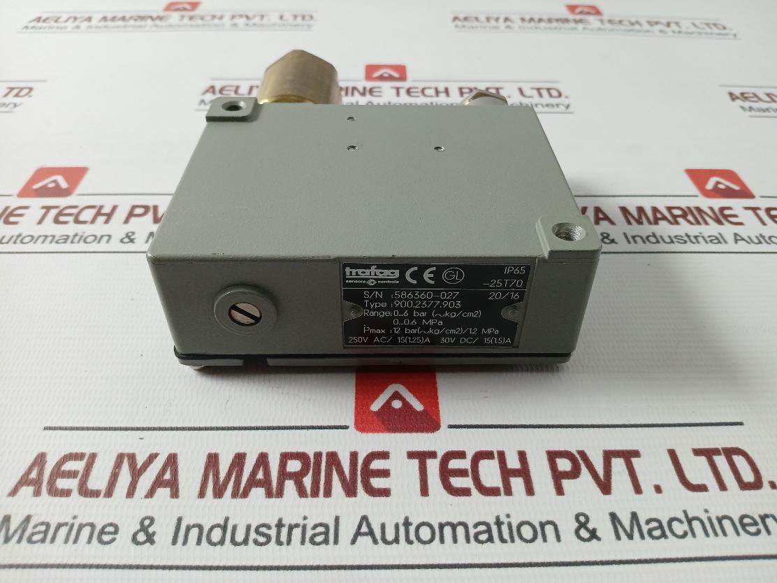 Trafag 900.2377.903 Electromechanical Pressure Switch 0..6 Bar (Kg/Cm2)