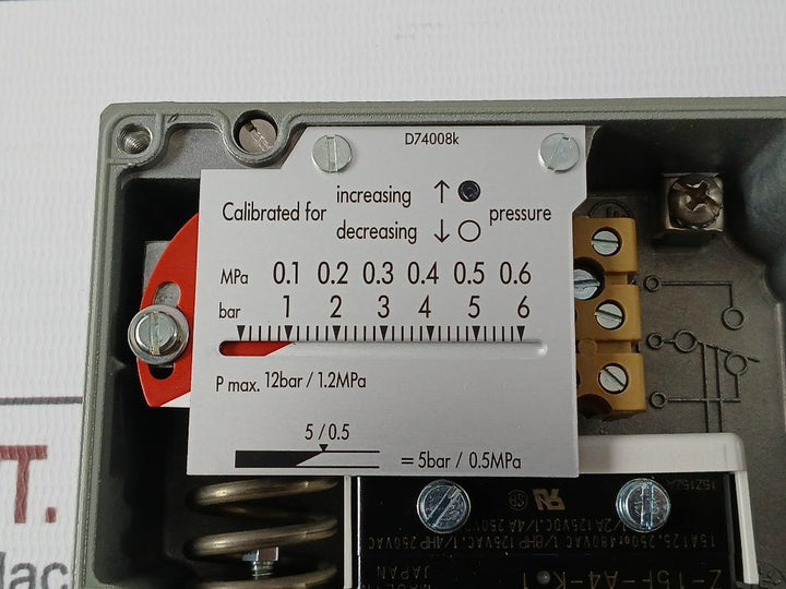Trafag 900.2377.903 Electromechanical Pressure Switch 0..6 Bar (Kg/Cm2)