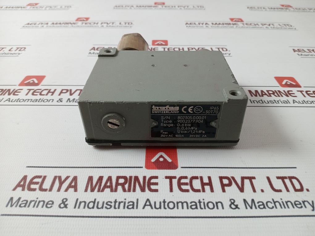 Trafag 900.2377.904 Pressure Switch Ip65 250Vac 10(3)A 24Vdc 2A 12Bar/1,2 Mpa