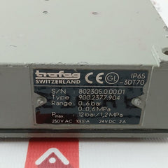 Trafag 900.2377.904 Pressure Switch Ip65 250Vac 10(3)A 24Vdc 2A 12Bar/1,2 Mpa